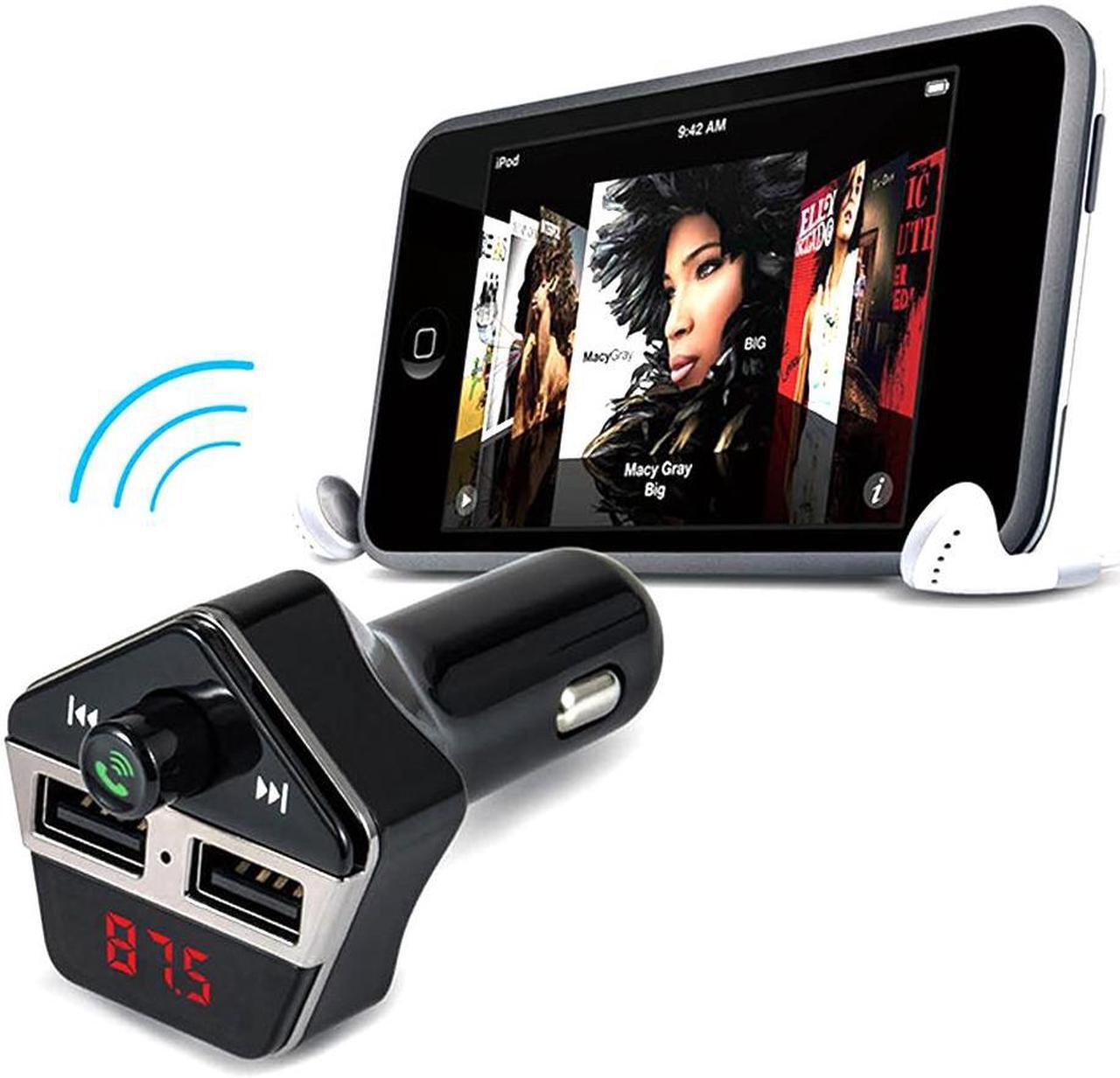 Alt view image 7 of 7 - Car LCD Bluetooth MP3 Music Player Kit Auto Radio Player Hands-free FM Transmitter Charger for Phones Extend MP3 USB TF