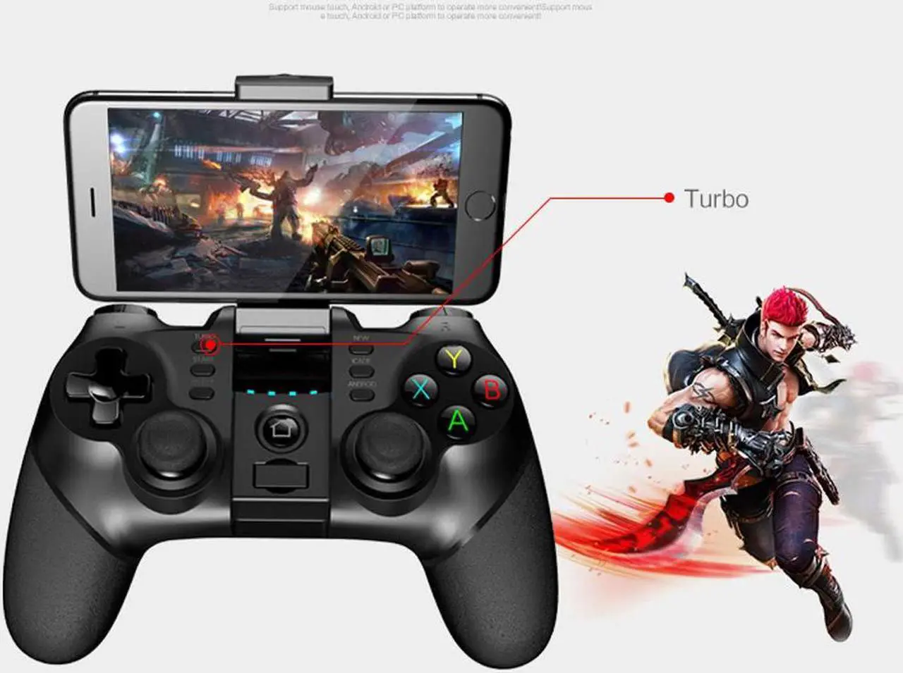 Alt view image 4 of 7 - iPega PG-9076 Bluetooth & 2.4G Wireless Version Gamepad Game Controller