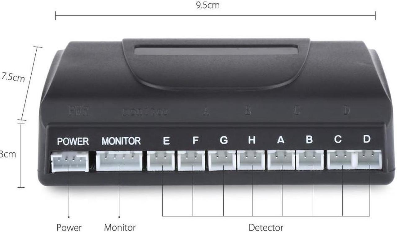 Alt view image 3 of 7 - Car Alarm Radar Auto LED Display Reverse Backup Radar System Buzzing Sound Warning with 6 Parking Sensors