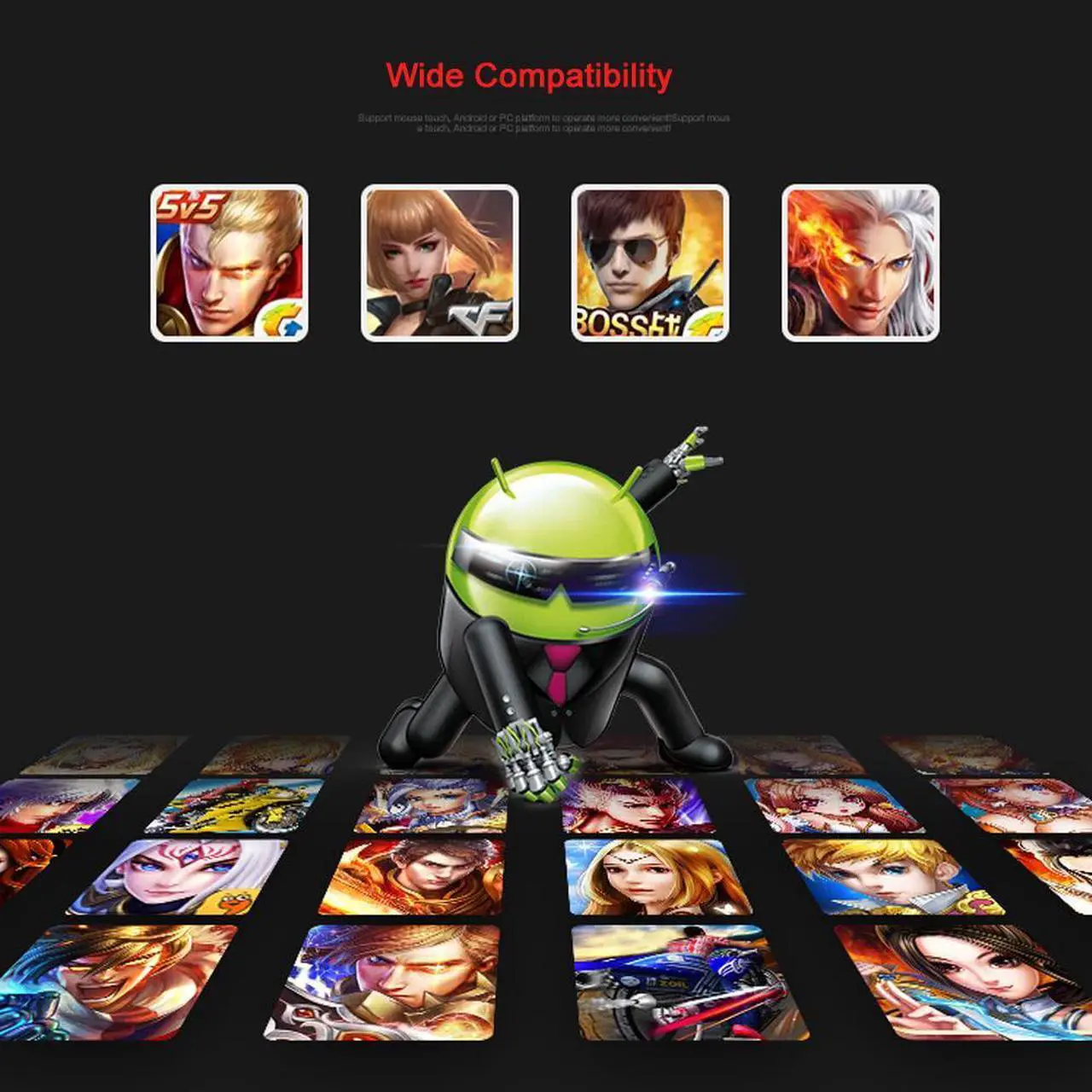 Alt view image 5 of 7 - iPega PG-9076 Bluetooth & 2.4G Wireless Version Gamepad Game Controller