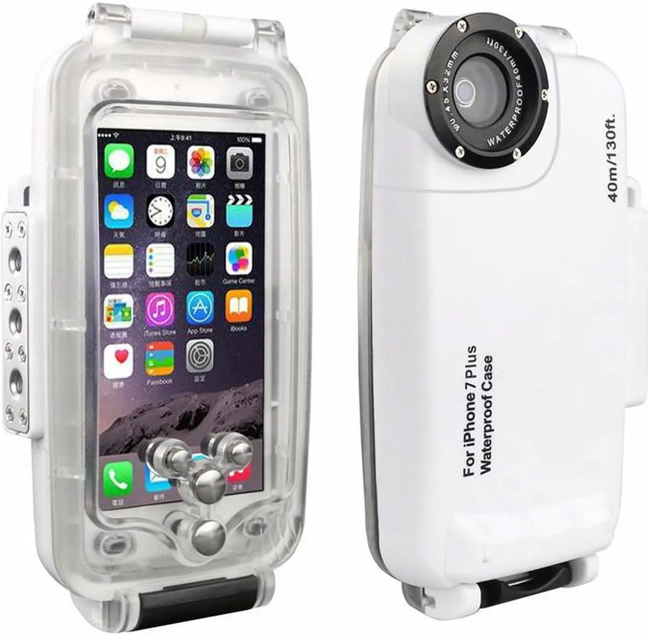 Main image of Waterproof Photo Housing Underwater Case For iPhone7 & 7 Plus IPEX8 40m Diving Case Cover "Specially Designed for Underwater Photo Taking"