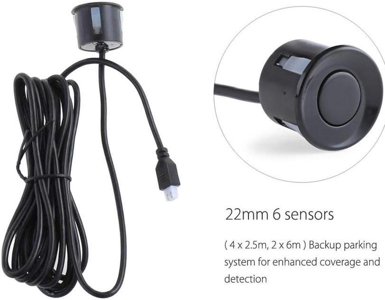 Alt view image 2 of 7 - Car Alarm Radar Auto LED Display Reverse Backup Radar System Buzzing Sound Warning with 6 Parking Sensors