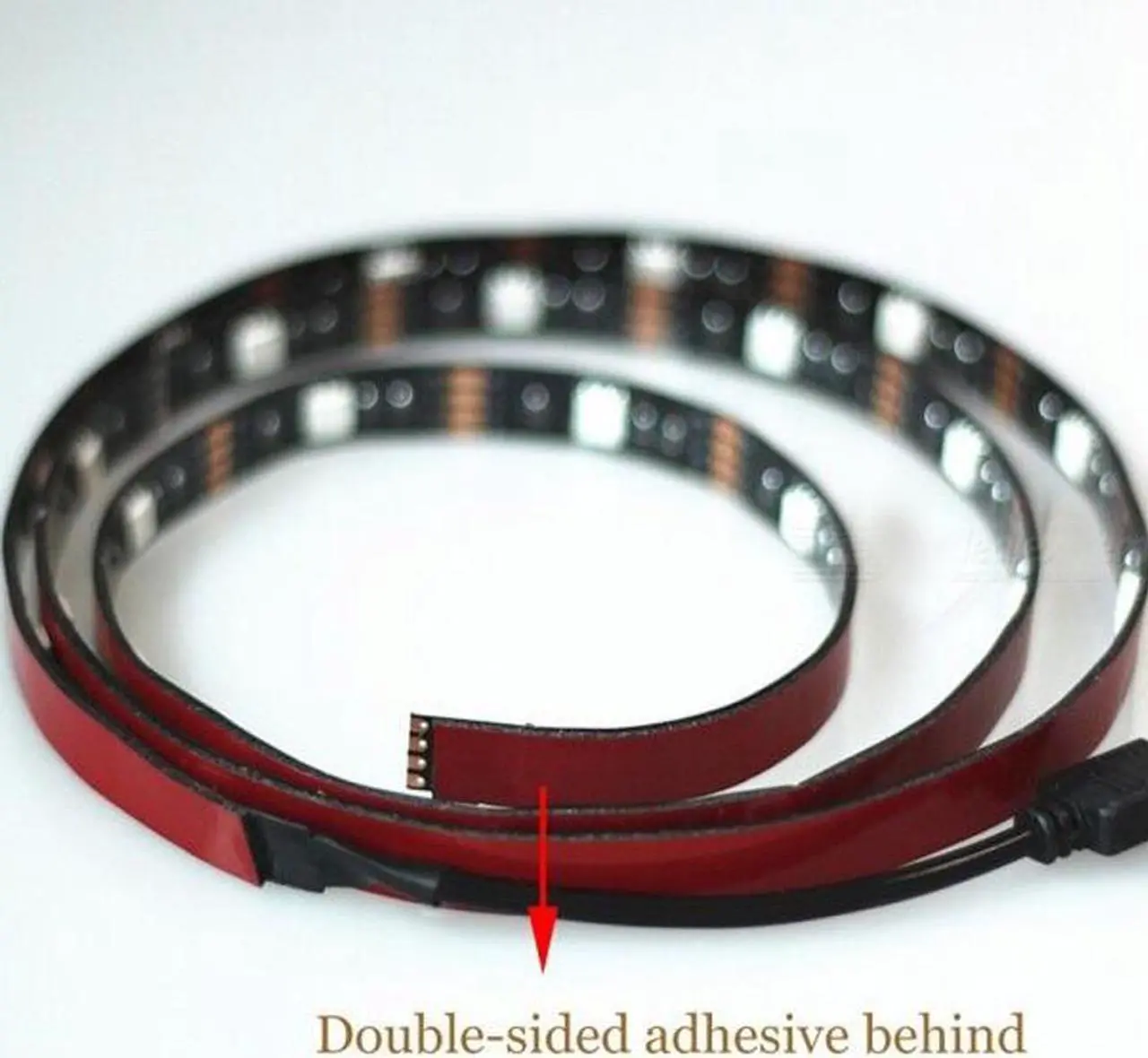 Alt view image 2 of 4 - 1M 5050 RGB Light USB LED Strip with 17-Key RF Controller