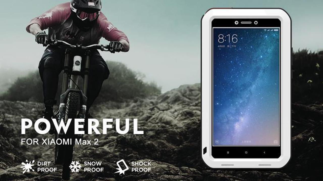 Alt view image 2 of 7 - Love Mei Shockproof Waterproof Metal Aluminum Case For  XIAOMI Max 2 - Yellow