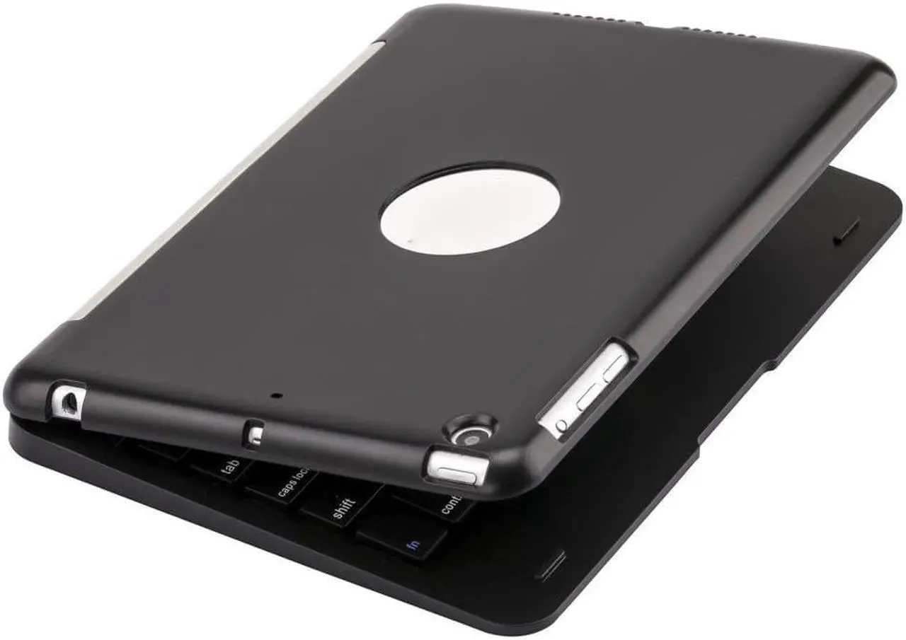 Alt view image 3 of 6 - Ultra Thin Slim Folio Clamshell Lightweight Bluetooth Keyboard Stand Leather Case For iPad Mini iPad Mini 2 - Black