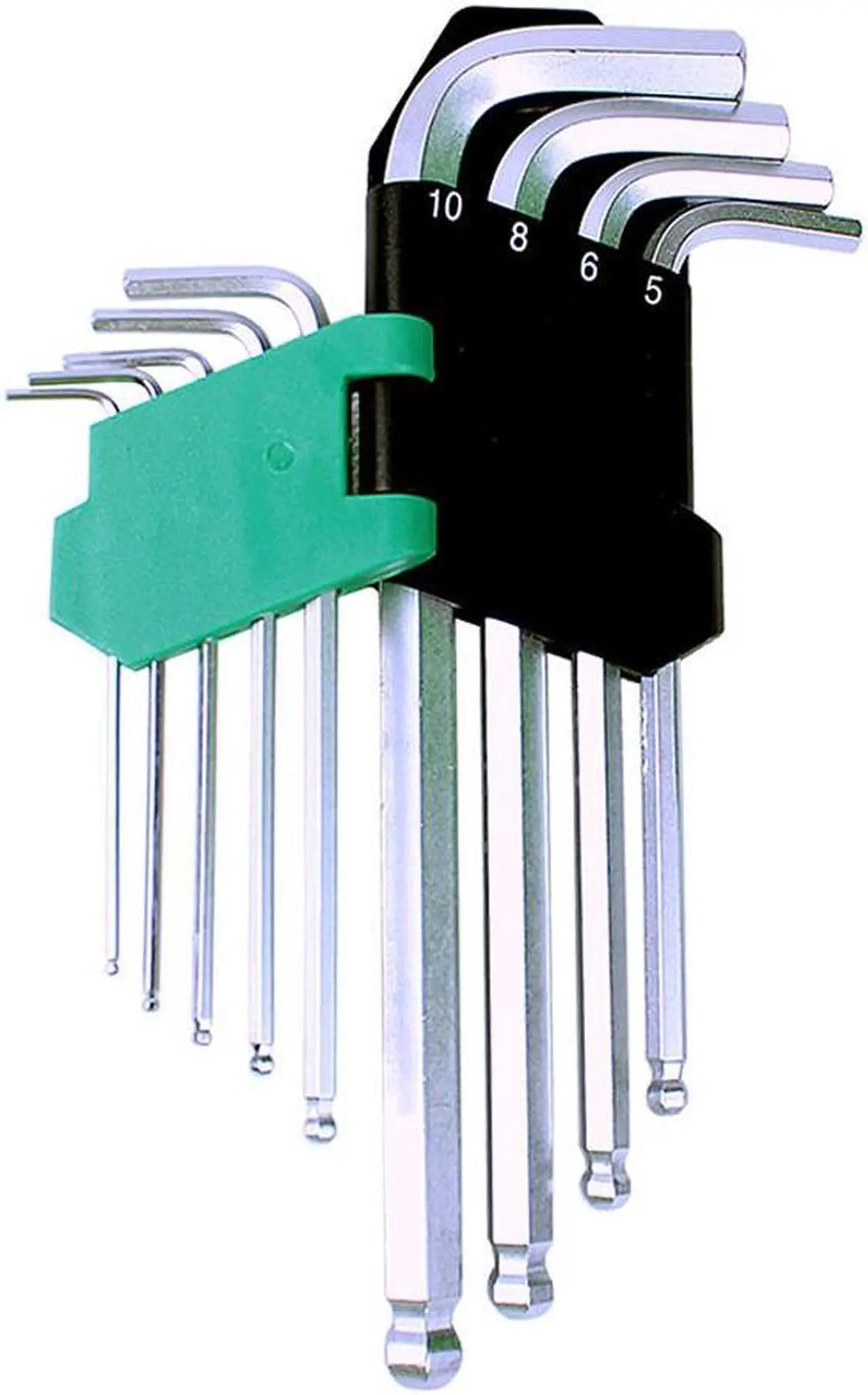 Alt view image 2 of 6 - Pro'skit High Quality 9PCS Long Ball Point Durable Reinforced Toughen Metric Ball Ended Hex Allen Key Wrench Set 1.5-10mm