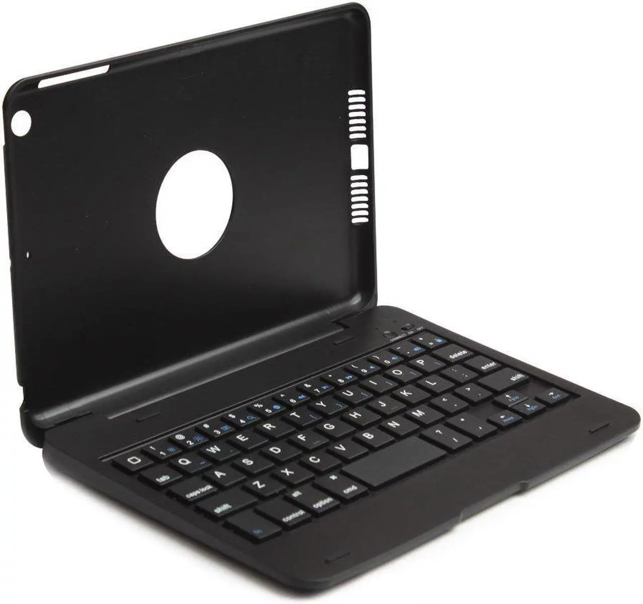 Alt view image 5 of 6 - Ultra Thin Slim Folio Clamshell Lightweight Bluetooth Keyboard Stand Leather Case For iPad Mini iPad Mini 2 - Black