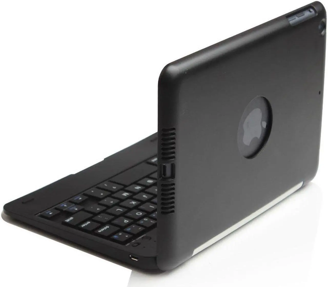 Alt view image 6 of 6 - Ultra Thin Slim Folio Clamshell Lightweight Bluetooth Keyboard Stand Leather Case For iPad Mini iPad Mini 2 - Black