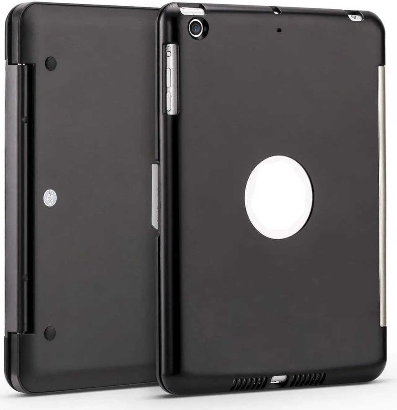 Alt view image 4 of 6 - Ultra Thin Slim Folio Clamshell Lightweight Bluetooth Keyboard Stand Leather Case For iPad Mini iPad Mini 2 - Black