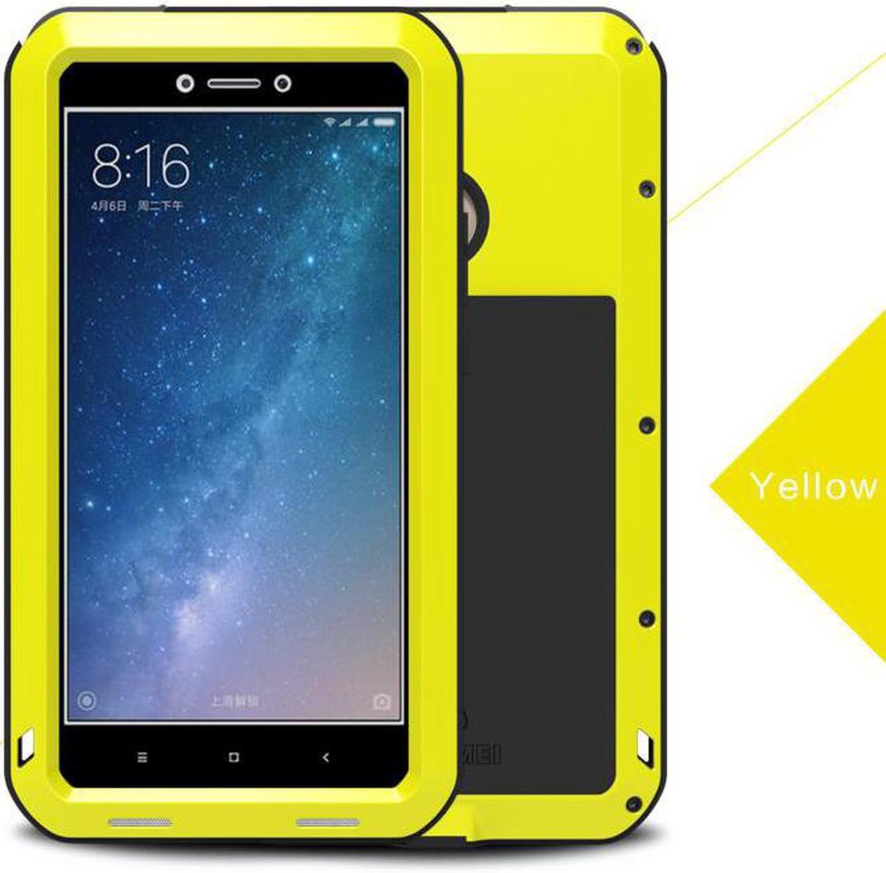 Main image of Love Mei Shockproof Waterproof Metal Aluminum Case For  XIAOMI Max 2 - Yellow