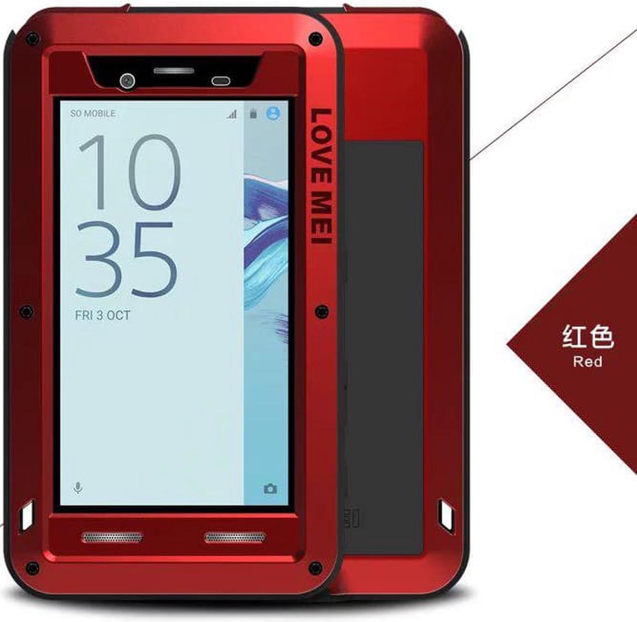 Main image of Love Mei Shockproof Waterproof Metal Aluminum Case For Sony Xperia X Compact - Red