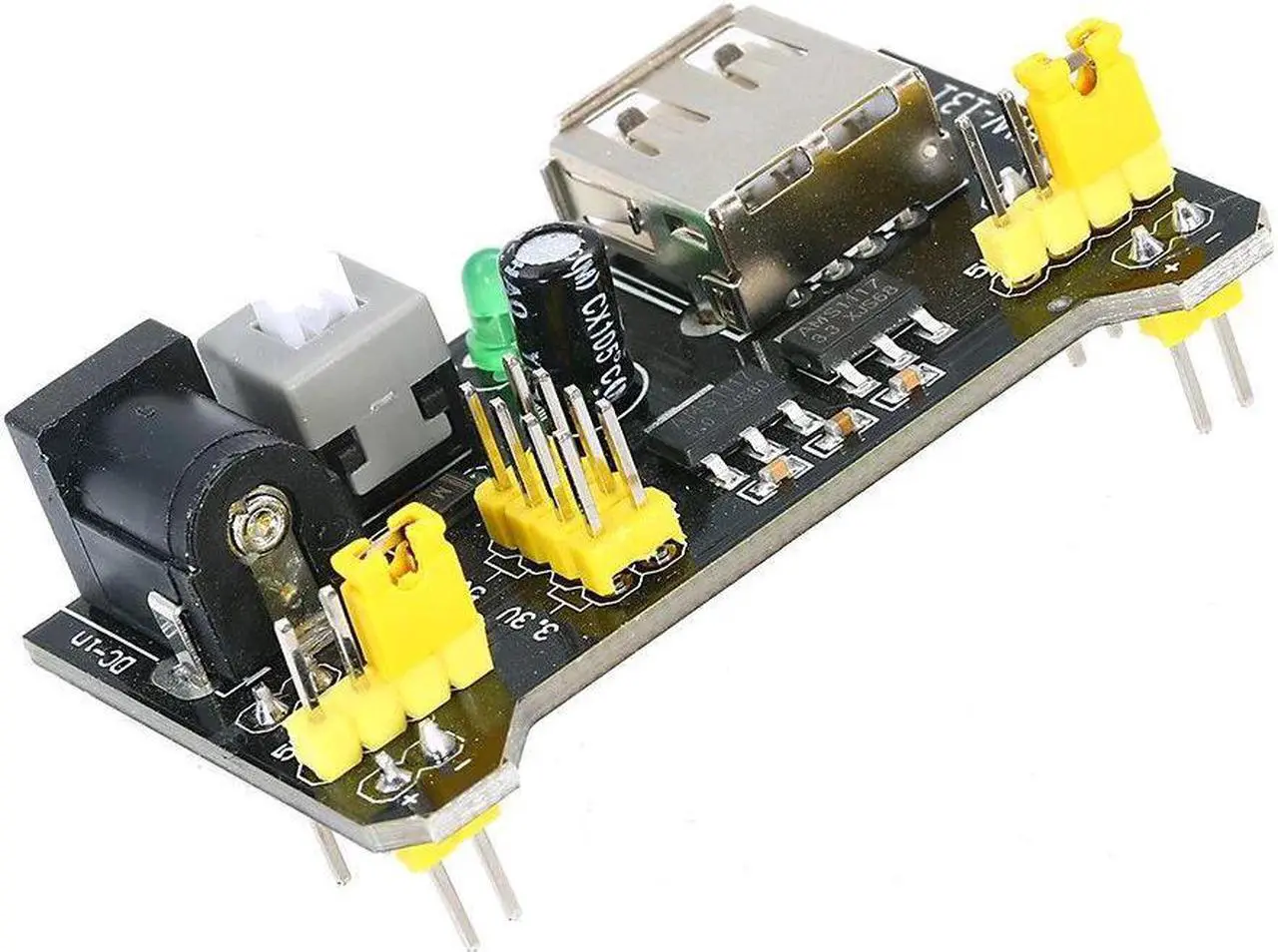 Alt view image 2 of 7 - Mini Power Supply Module HW-131 Breadboard Power Module 3.3V/5V Power Supply Module for Arduino MB102 Breadboard