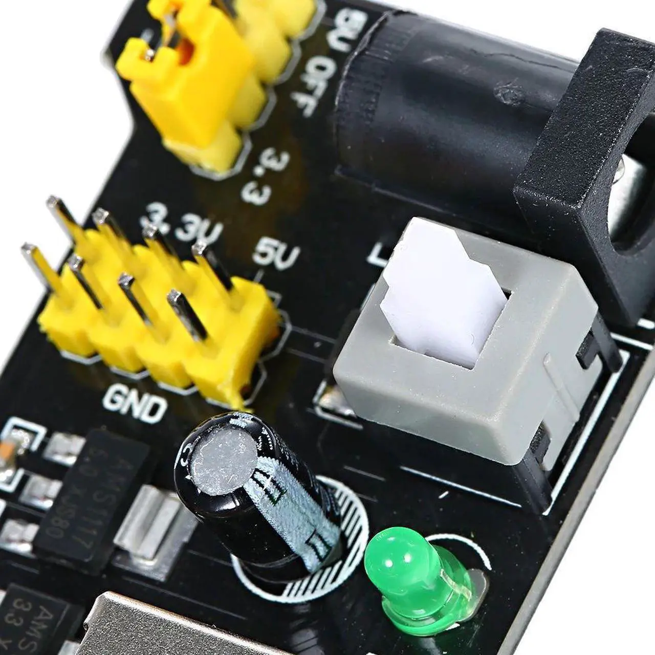 Alt view image 4 of 7 - Mini Power Supply Module HW-131 Breadboard Power Module 3.3V/5V Power Supply Module for Arduino MB102 Breadboard