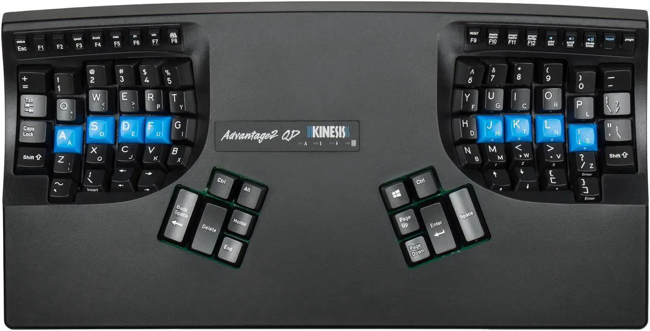 Main image of Kinesis KB600QD Advantage2 QD Ergonomic Keyboard for Dvorak Typists