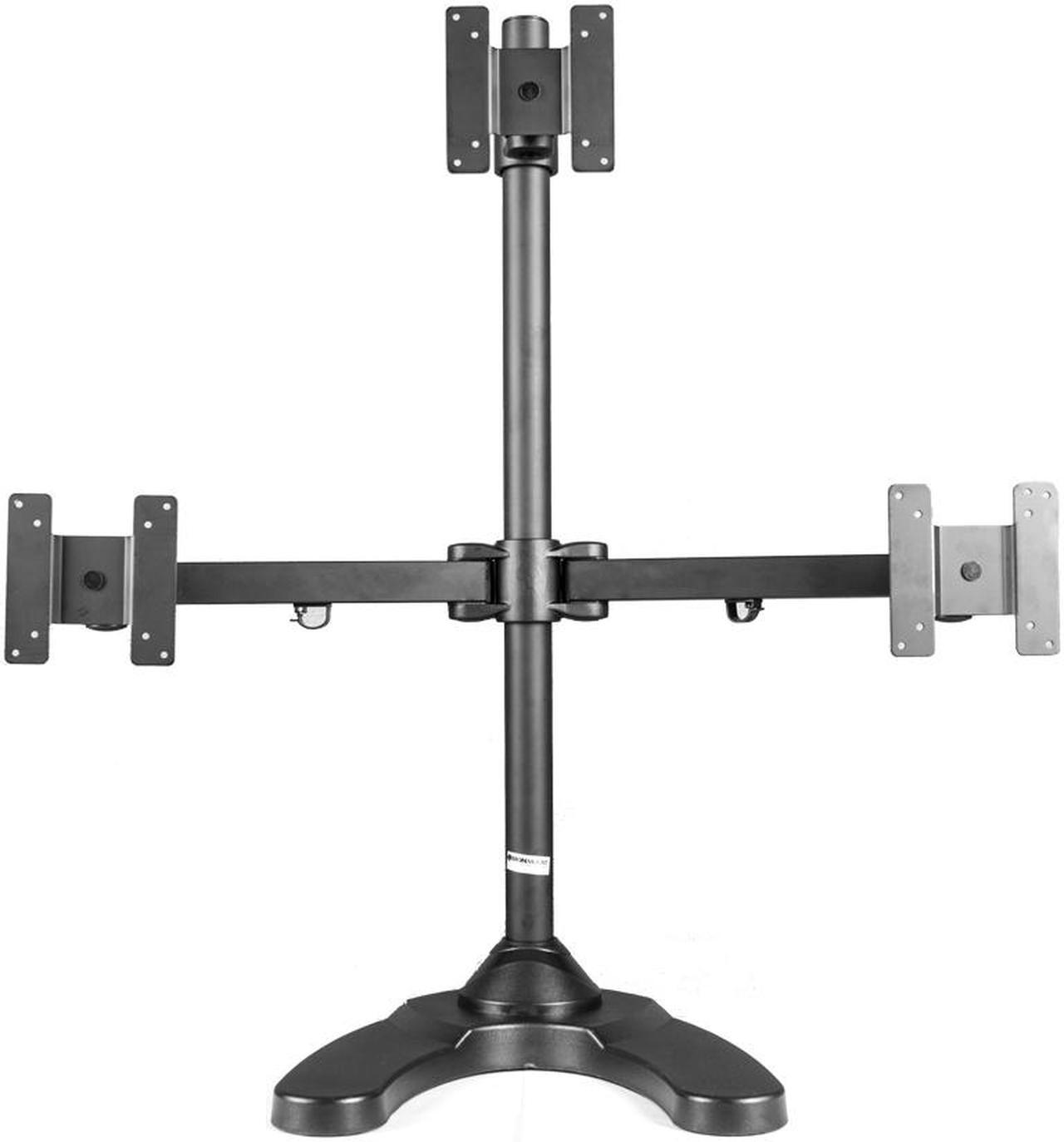 Main image of Monmount LCD3501T Free Standing Desk Triple LCD Monitor Mount w/ Weighted Stand