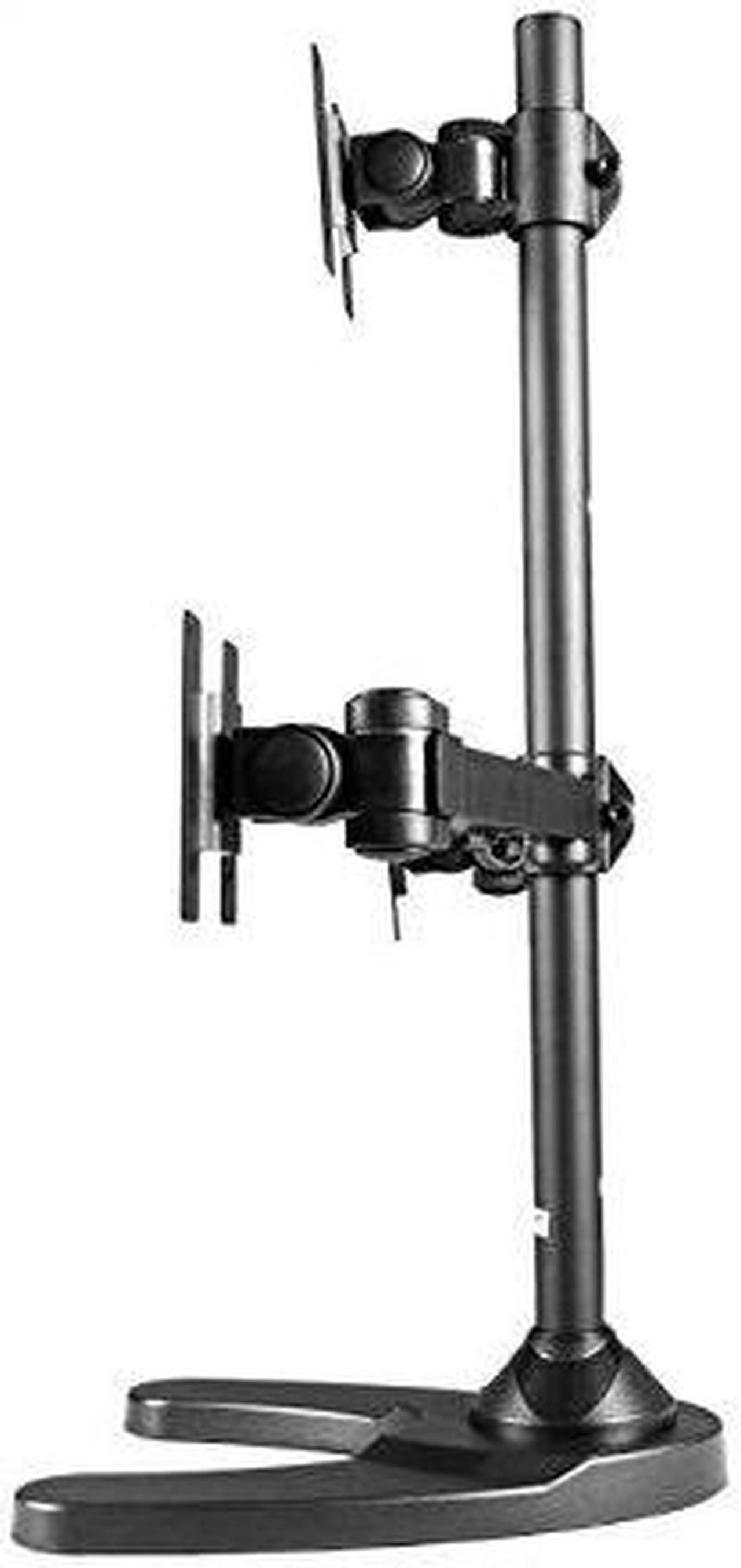 Alt view image 9 of 10 - Monmount LCD3501T Free Standing Desk Triple LCD Monitor Mount w/ Weighted Stand