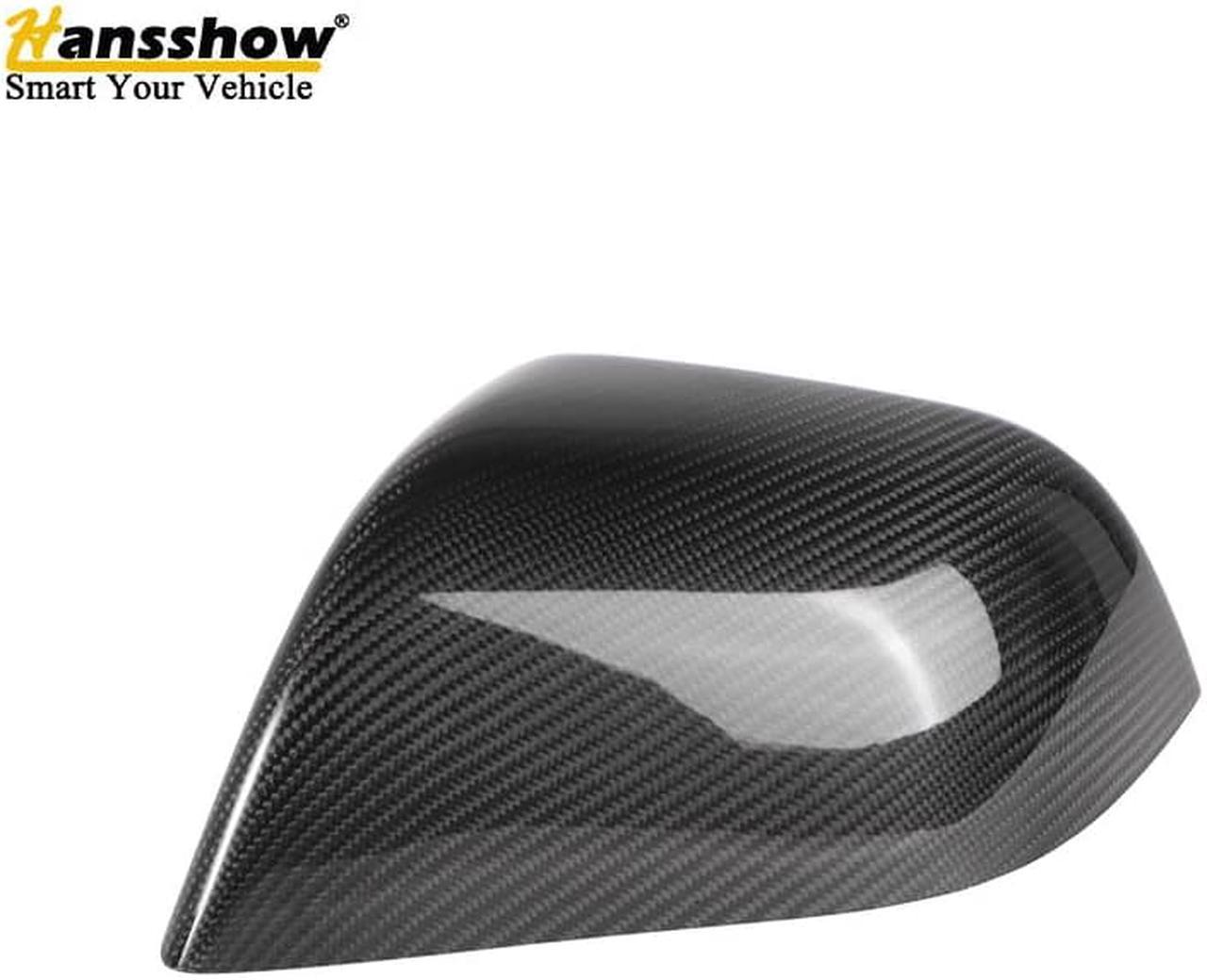 Real Carbon Fiber Side View Mirror Cover for the Tesla Model Y (GLOSS)