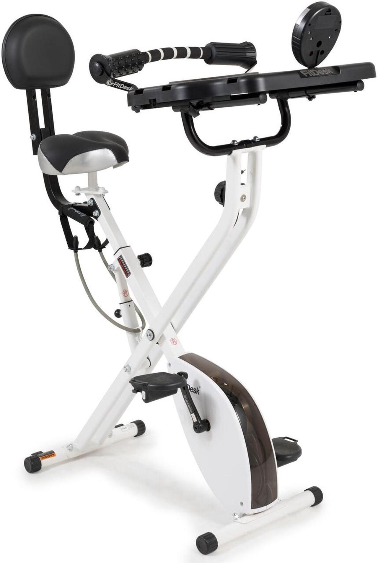 FitDesk Bike Desk 3.0 (w/Massage Roller, Integrated Tablet Holder)