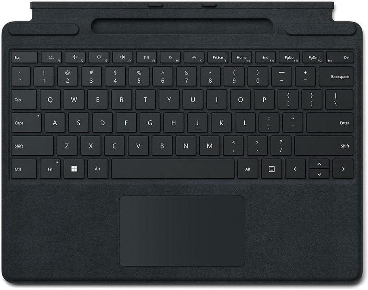 Alt view image 10 of 13 - Microsoft 8XA-00001 Surface Pro Signature Keyboard Black