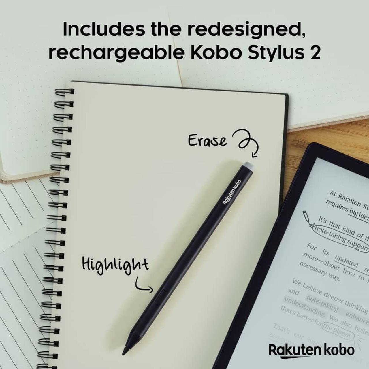 Alt view image 3 of 11 - Kobo Elipsa 2E | eReader | 10.3" Glare-Free Touchscreen with ComfortLight PRO | Includes Kobo Stylus 2 | Adjustable Brightness | Wi-Fi | Carta E Ink Technology | 32GB of Storage