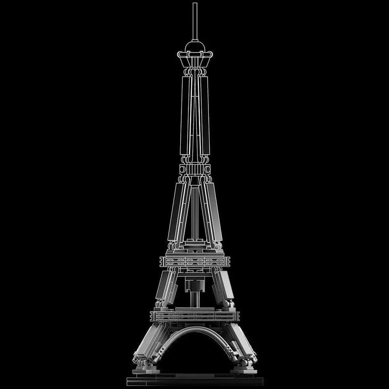 Alt view image 7 of 10 - LEGO Architecture The Eiffel Tower