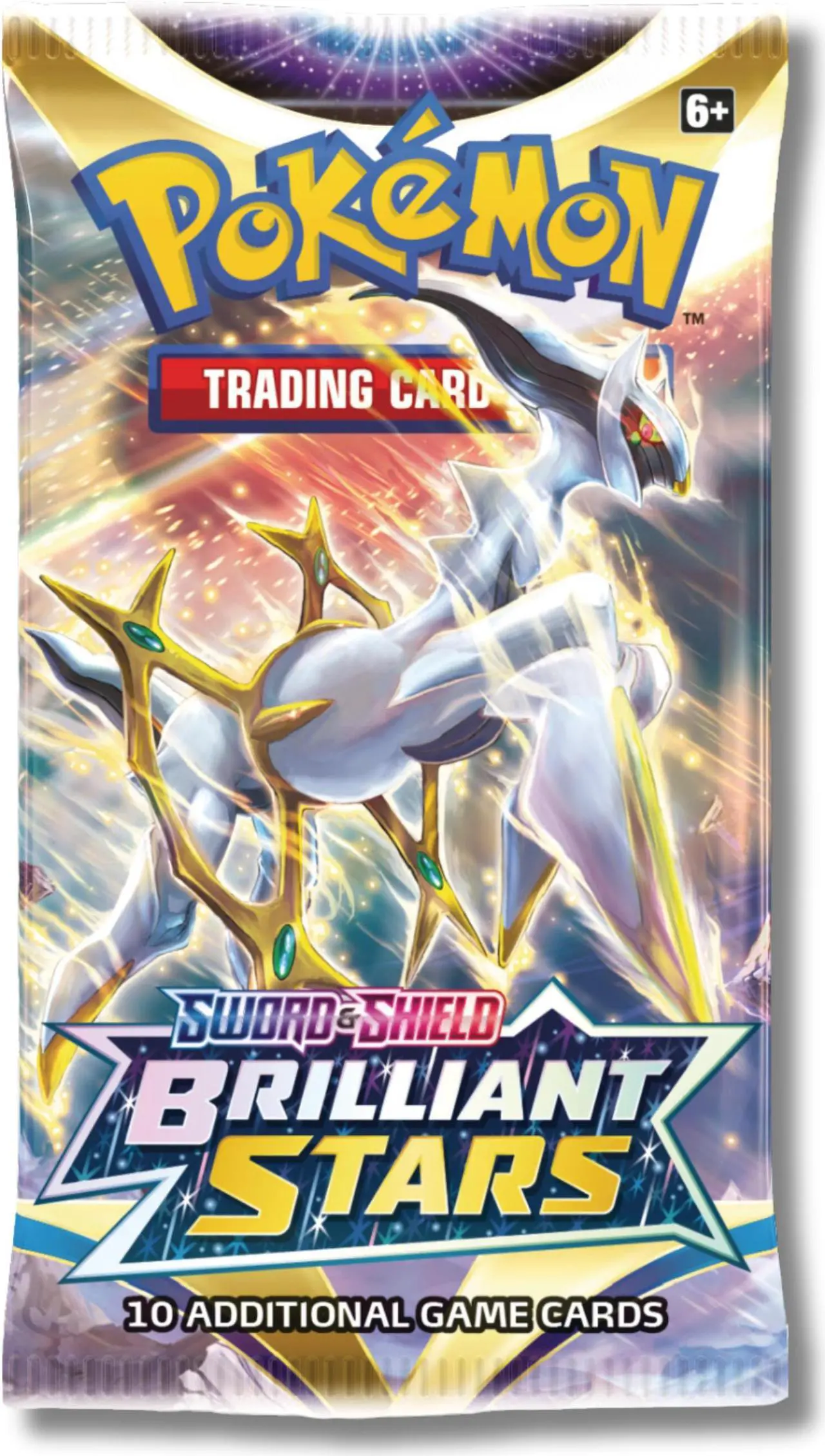 Main image of Pokemon Sword & Shield Brilliant Stars Booster Pack |Arceus