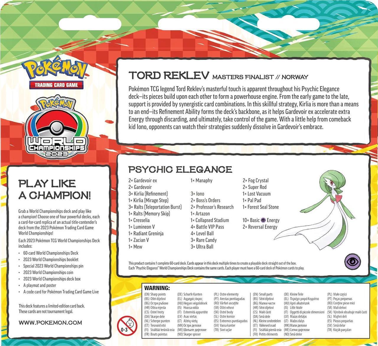 Alt view image 4 of 5 - Pokemon World Championships 2023 Deck | Tord Reklev