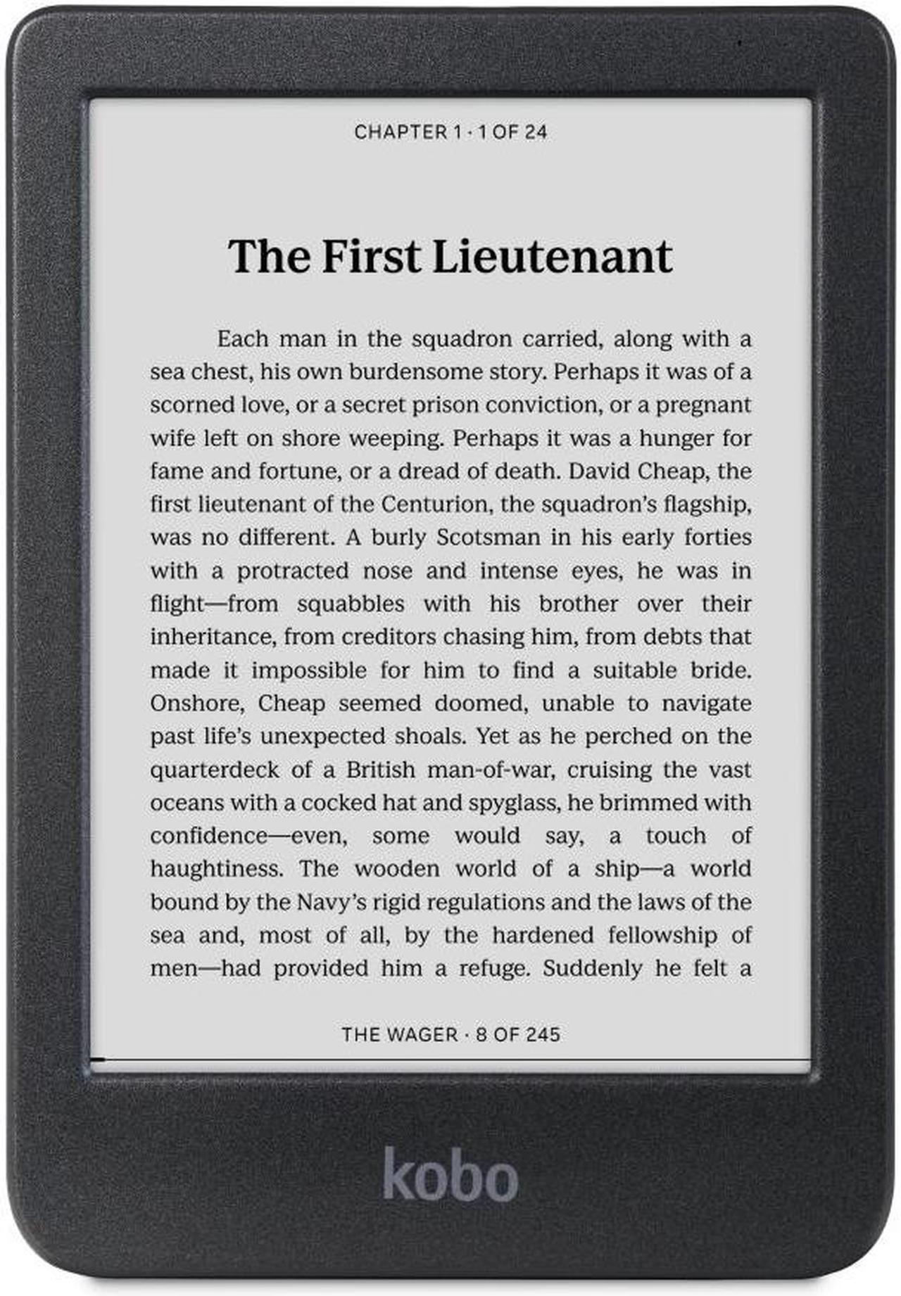 Main image of Kobo Clara BW | eReader | 6" Glare-Free Touchscreen with ComfortLight PRO | Dark Mode Option | Audiobooks | Waterproof | 16GB of Storage | Black