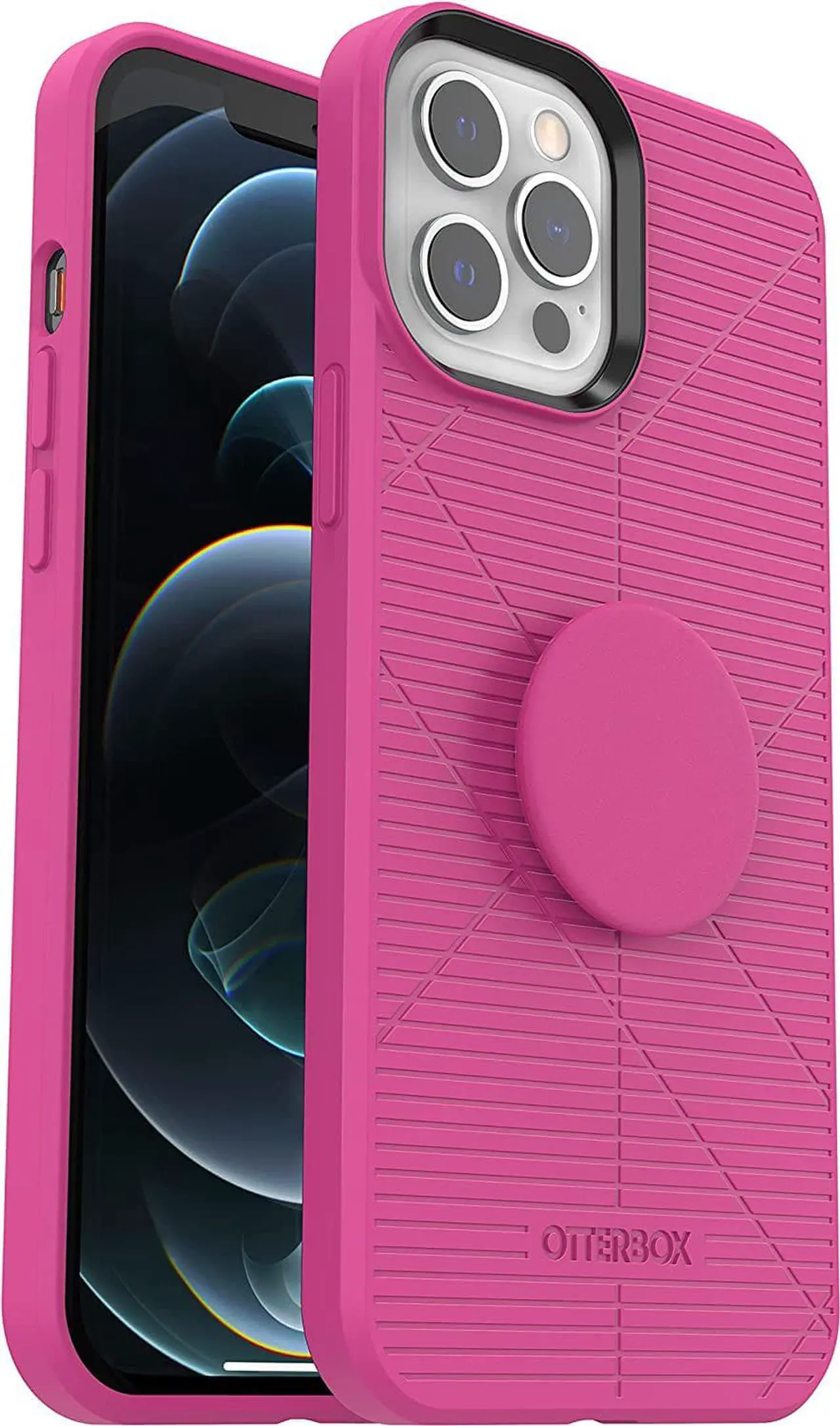 Alt view image 2 of 5 - OtterBox 77-80505 Otter Plus Pop Reflex Series Case for iPhone 12 Pro Max - Pink