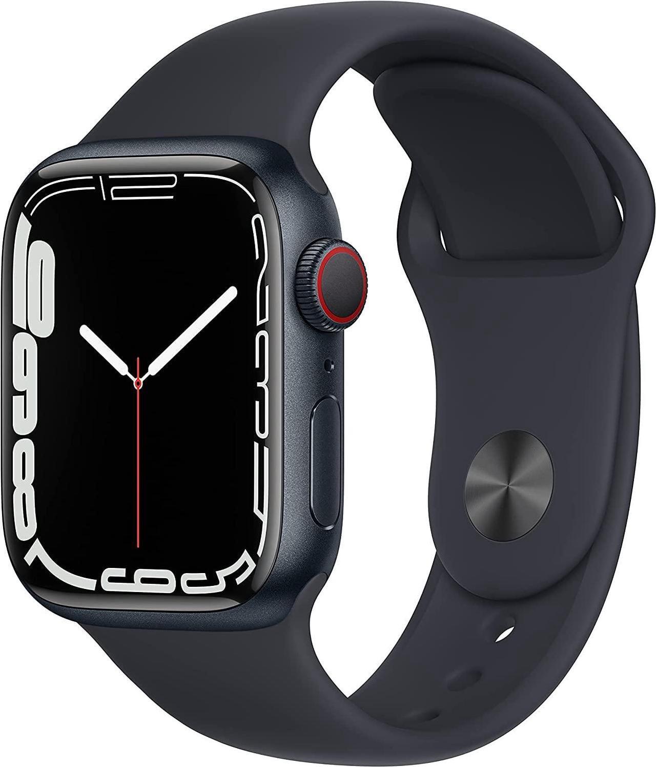 Main image of Apple Watch Series 7 GPS + LTE w/ 41MM Midnight Blue Aluminum Case & Sport Band