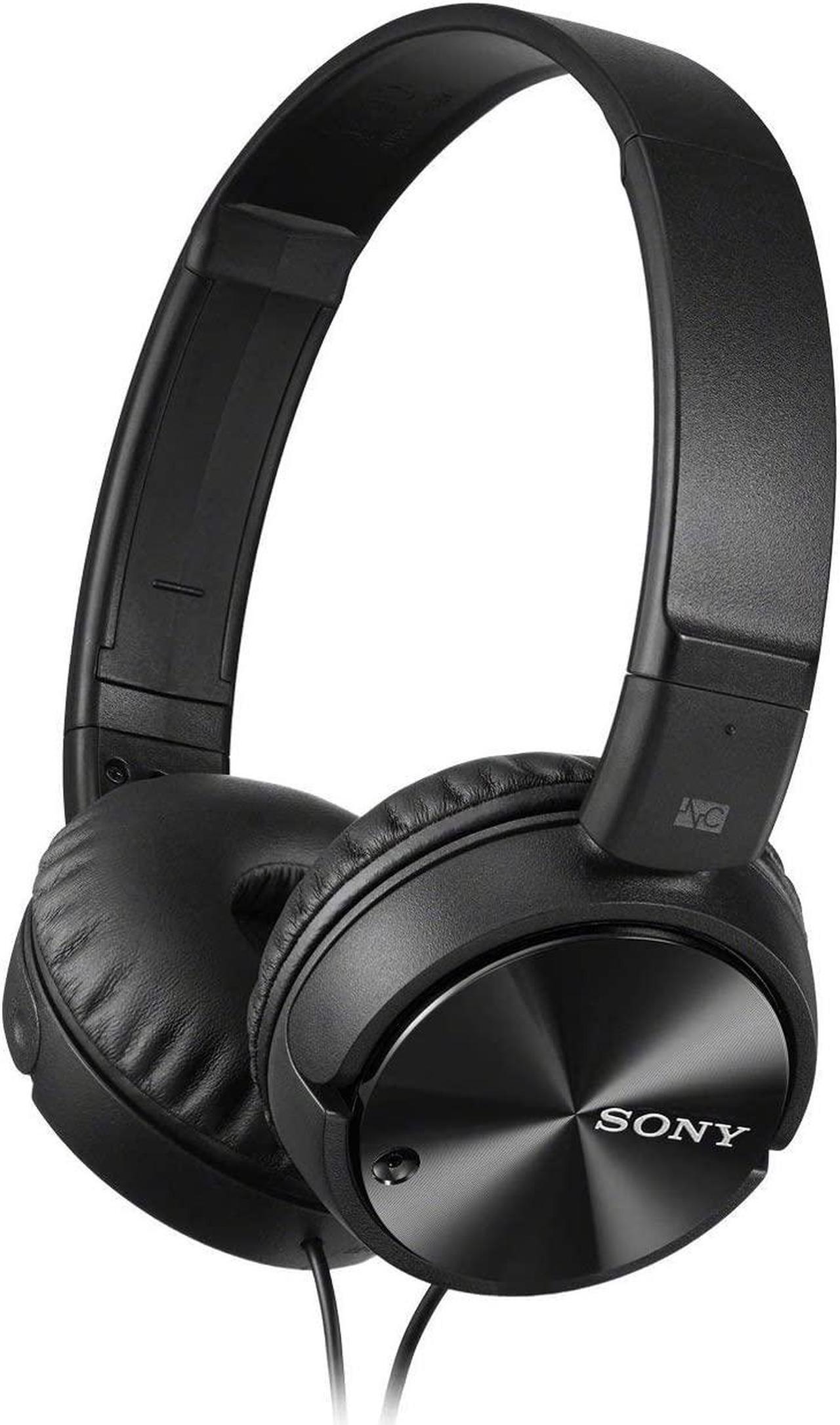 Alt view image 4 of 8 - Sony ZX Series MDR-ZX110NC Basic Noise Cancelling On-the-Head Dynamic Headphones - Black