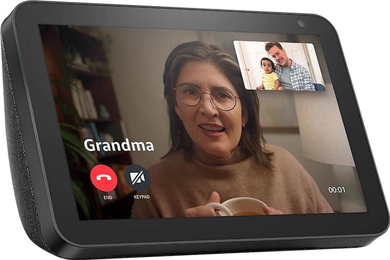 Alt view image 8 of 10 - Amazon Echo Show 8 HD Smart Display with Alexa - Charcoal C7H6N3