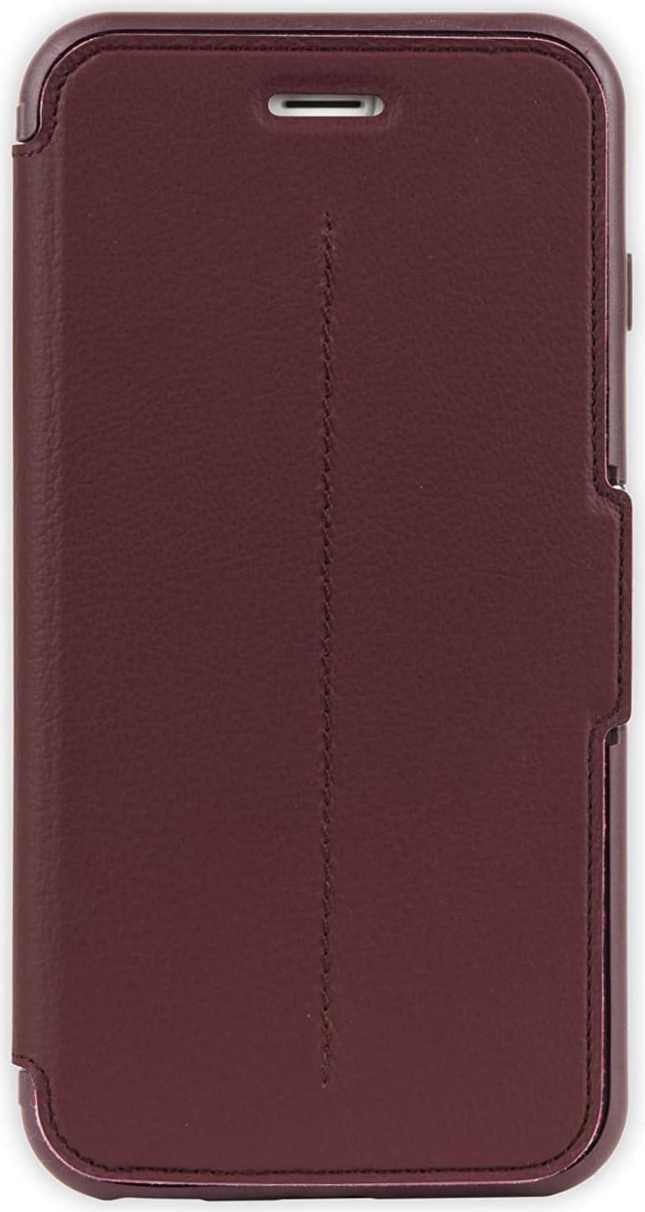 Alt view image 2 of 5 - OTTERBOX STRADA SERIES iPhone 6 PLUS/6S PLUS Case - Retail Packaging - CHIC REVIVAL (WARM BLACK/MAROON)