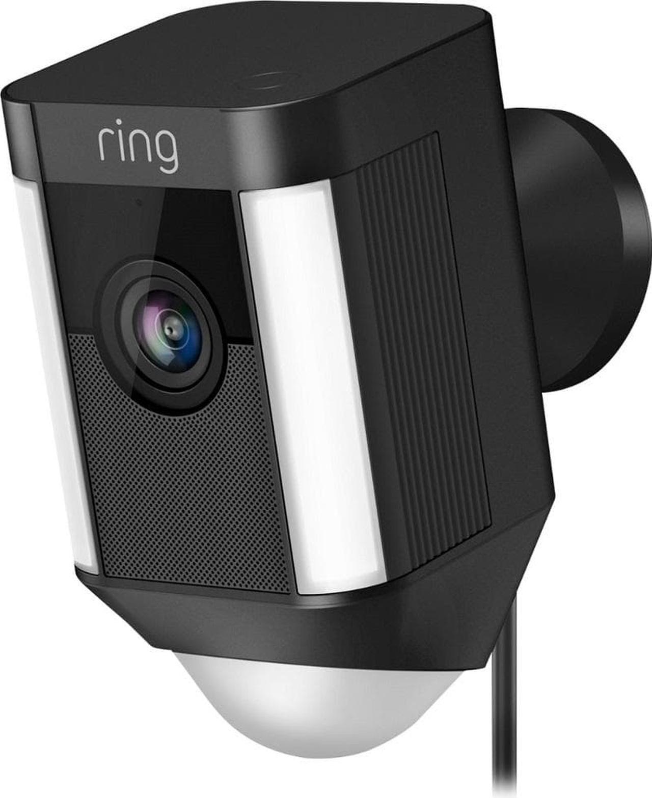 Alt view image 2 of 20 - Ring Spotlight Cam Wired, HD Two Way Talk Security Camera Black