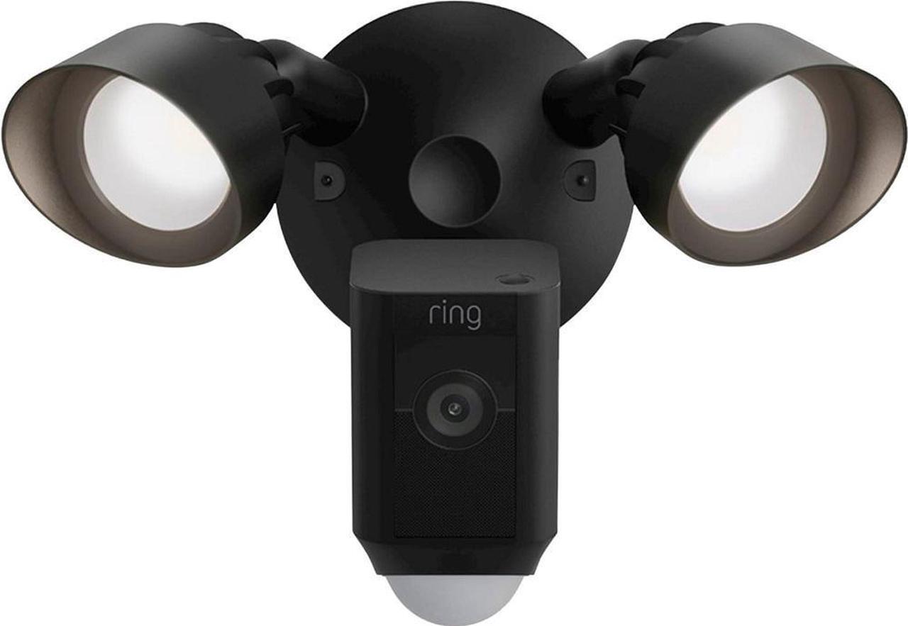 Alt view image 2 of 20 - RING Floodlight Cam Wired Plus Motion-Activated 1080p HD Black