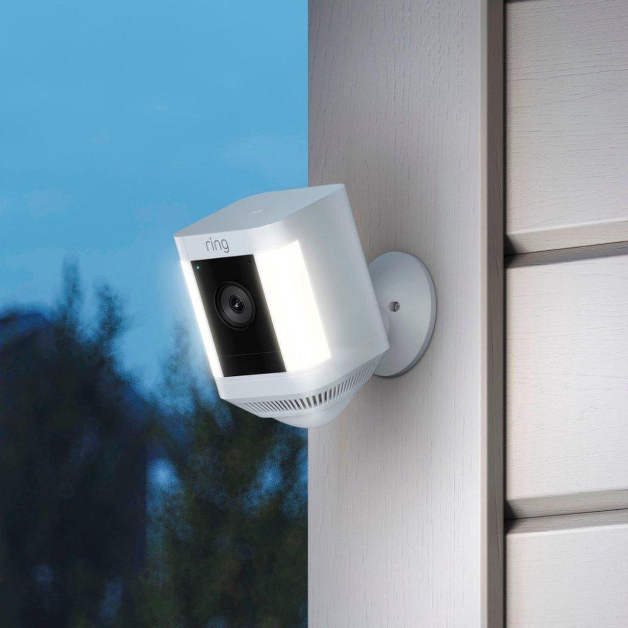 Alt view image 14 of 14 - Ring Spotlight Cam Plus - Battery - Two-Way Talk - Color Night Vision - Security Siren - White - 2022 Release  B09JZ5BG26
