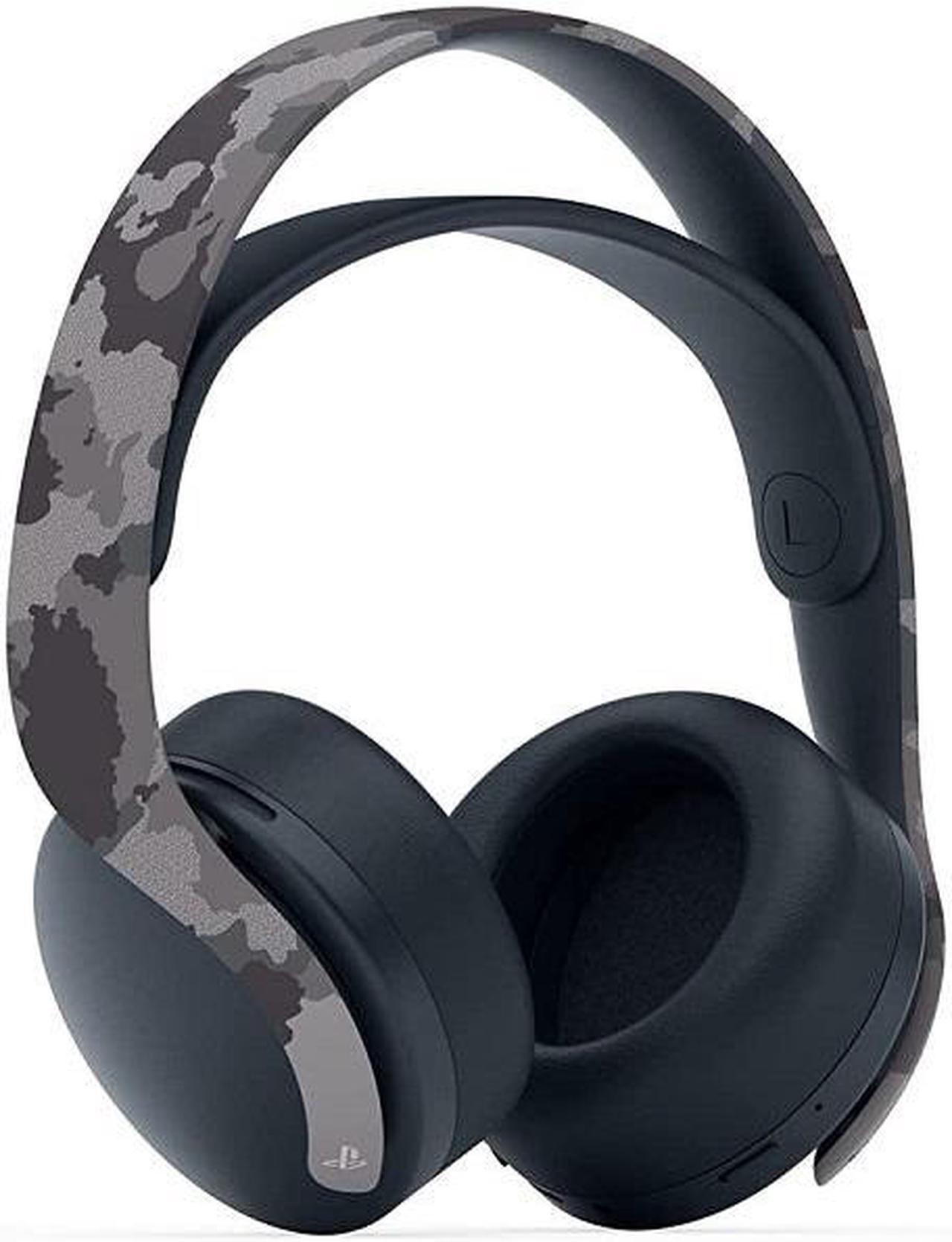 Alt view image 11 of 14 - Sony PULSE 3D Wireless Headset for PS5, PS4, and PC Gray Camouflage Model 1000030605