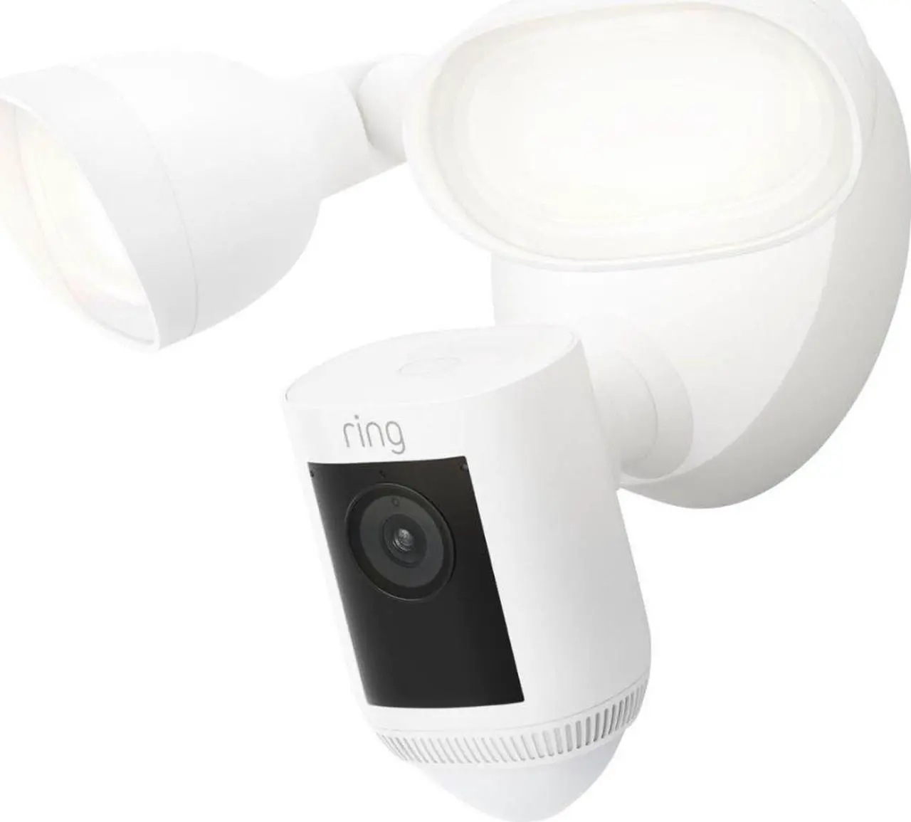 Alt view image 3 of 5 - Ring B08FCWRXQR Floodlight Camera Wired Pro - 1920 x 1080 - 2 MP - 2000 Lumen - LED - Wi-Fi - 2.4 GHz - 5 GHz - Color Night Vision - Motion Detection - 100 to 240 Volts AC - White