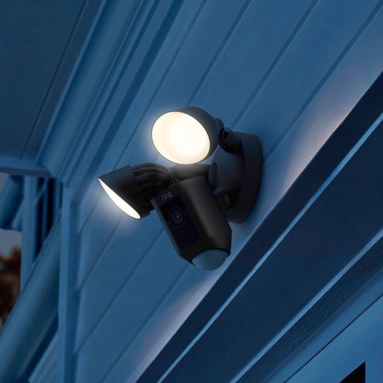 Alt view image 19 of 20 - RING Floodlight Cam Wired Plus Motion-Activated 1080p HD Black