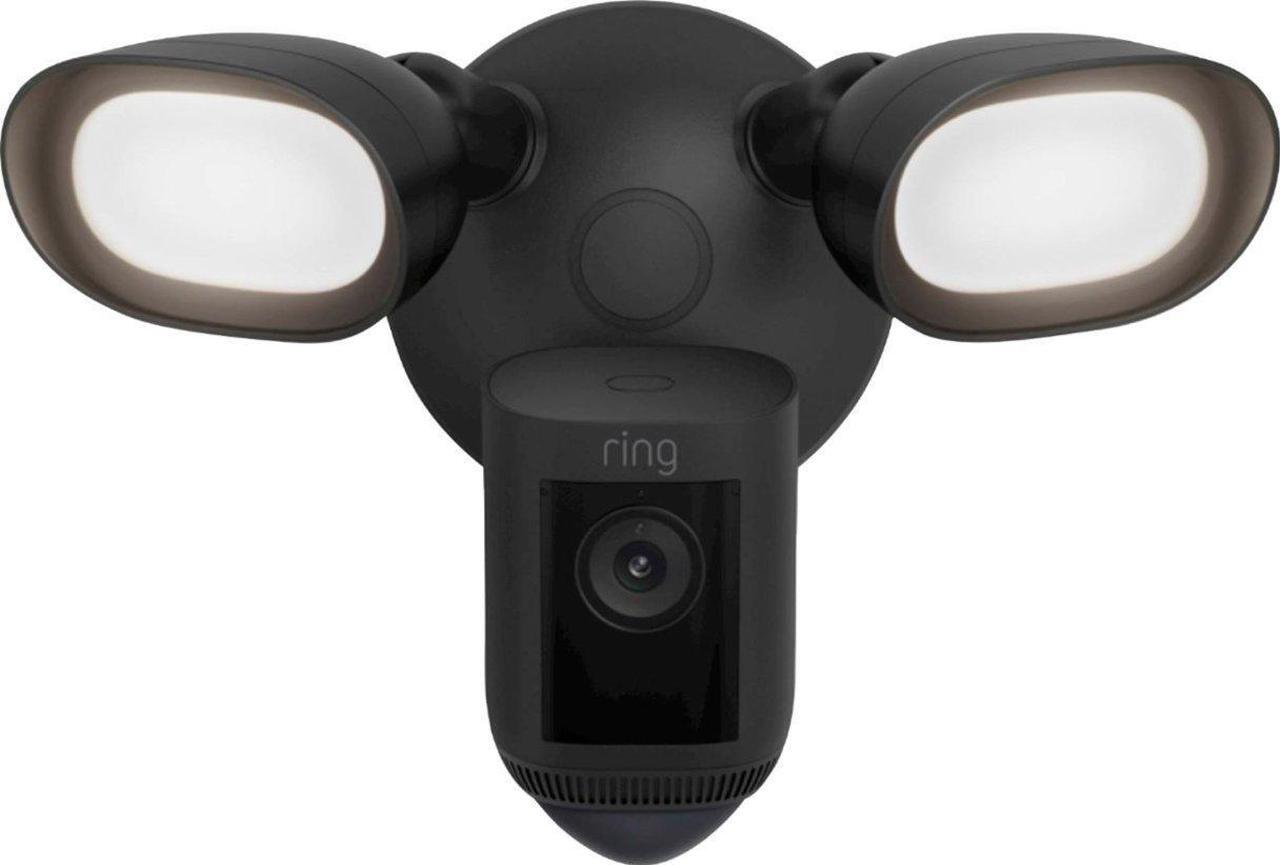 Alt view image 17 of 18 - Ring B08FCWQWDZ Floodlight Cam Wired Pro Surveillance Camera - 1080p - 1800 Lumens - LED - Outdoor - Wired - Night Vision - Amazon Alexa - Black