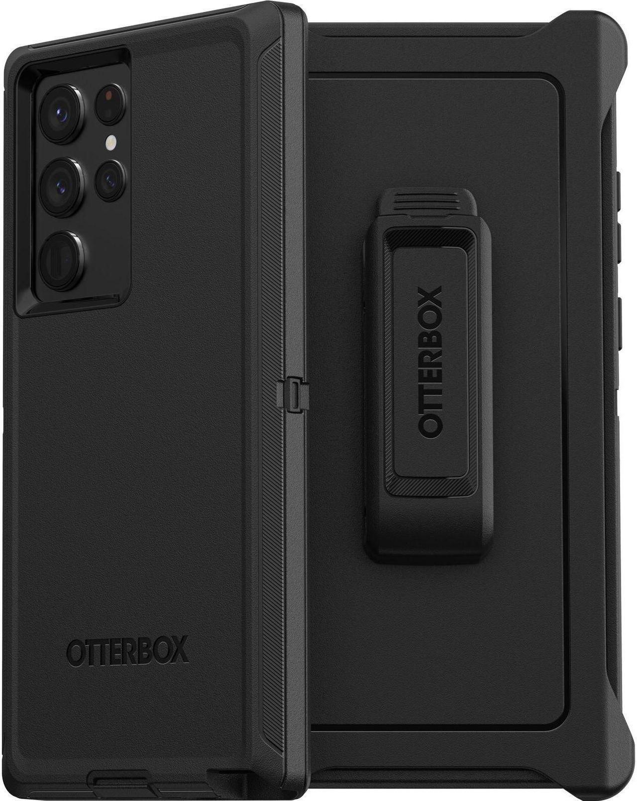 Alt view image 2 of 5 - OtterBox Defender Case and Holster for Samsung Galaxy S22 Ultra - Black
