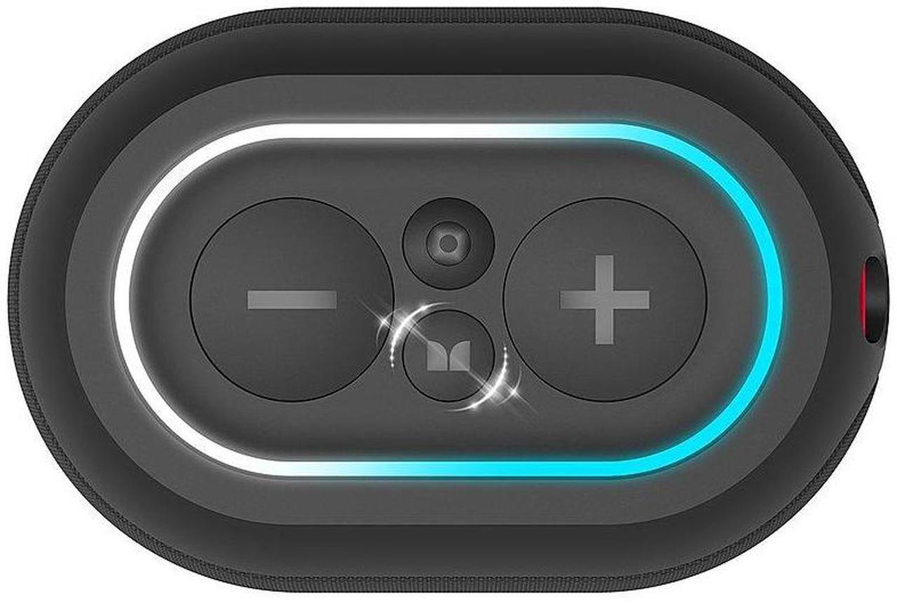 Alt view image 4 of 4 - Monster DNA ONE Portable Bluetooth Speaker with Qi Wireless Charging - Black
