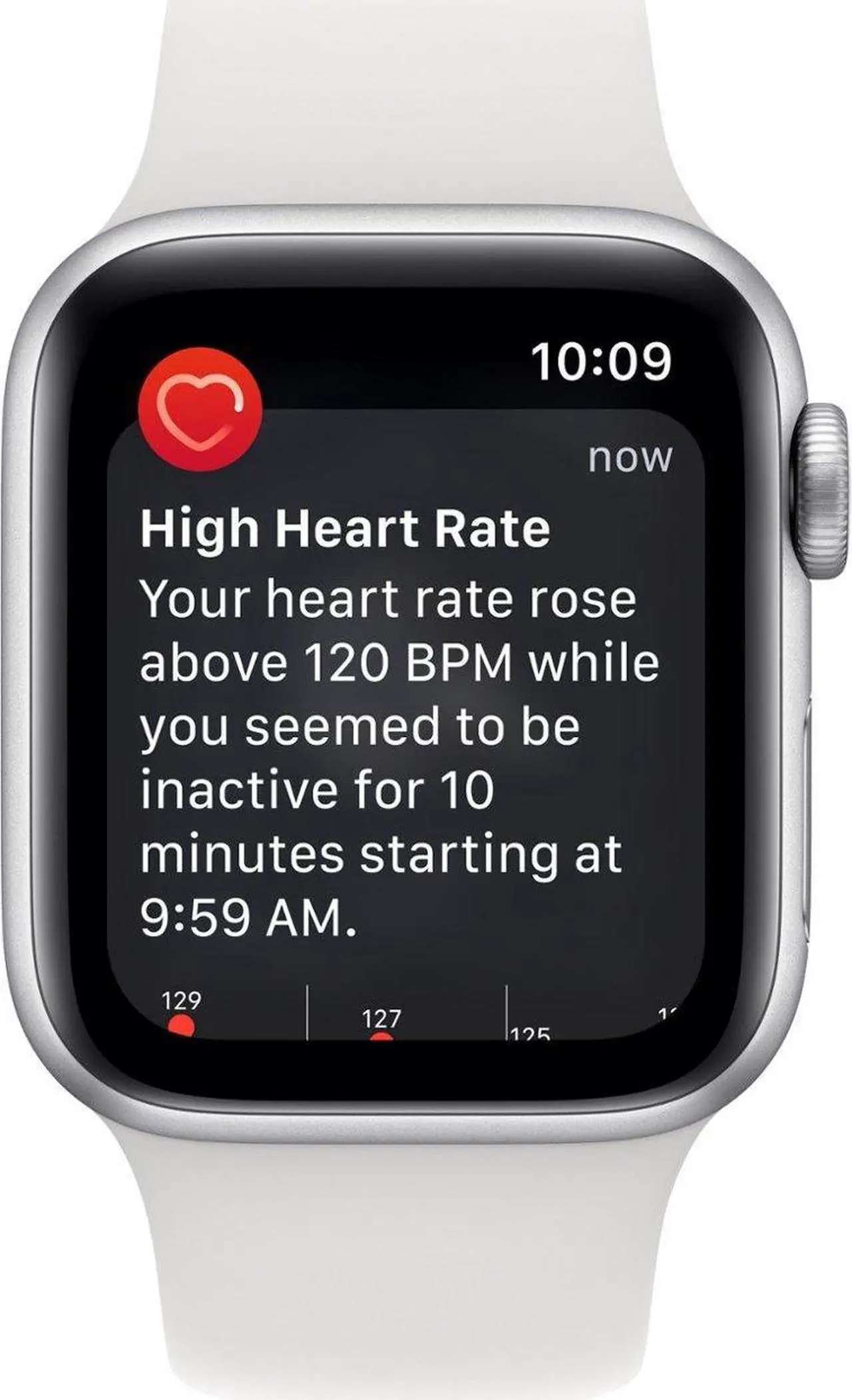 Alt view image 4 of 4 - Apple Watch Series SE 2ndGen GPS+LTE 40MM Silver Aluminum Case White Sport Band