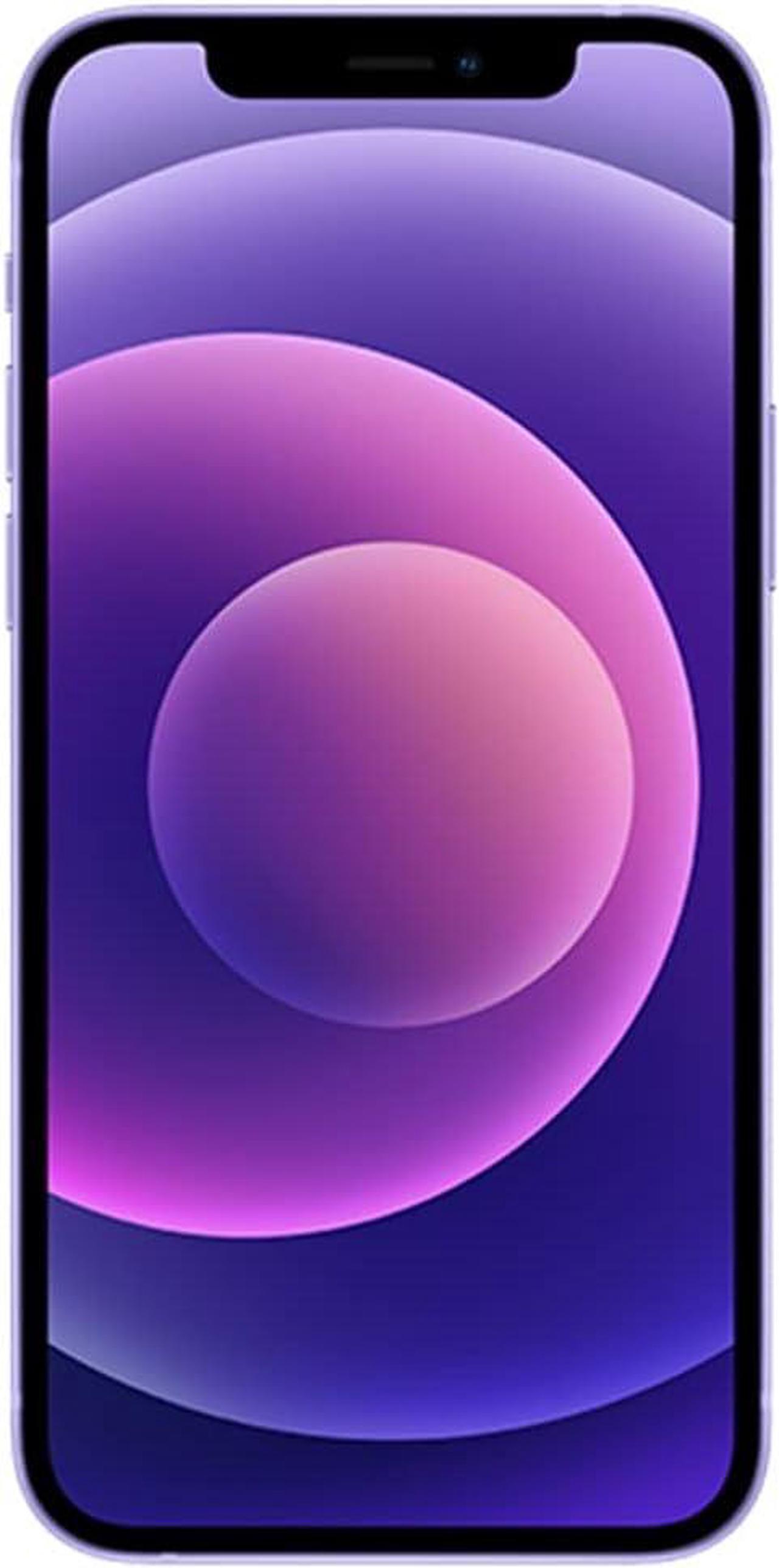 Alt view image 3 of 4 - Apple iPhone 12 128GB, Refurbished Unlocked Cell Phone, Purple - Very Good Condition (Grade B)