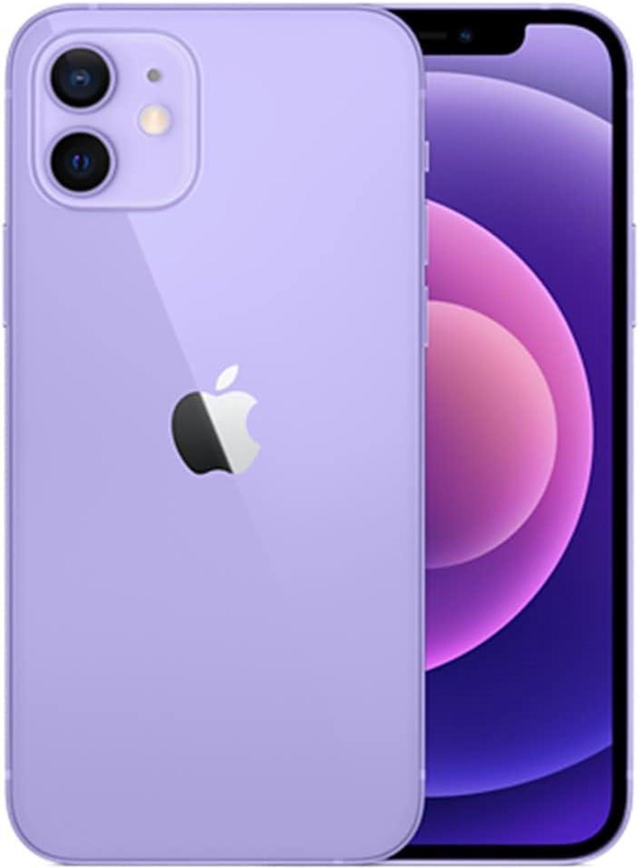 Alt view image 4 of 4 - Apple iPhone 12 128GB, Refurbished Unlocked Cell Phone, Purple - Very Good Condition (Grade B)
