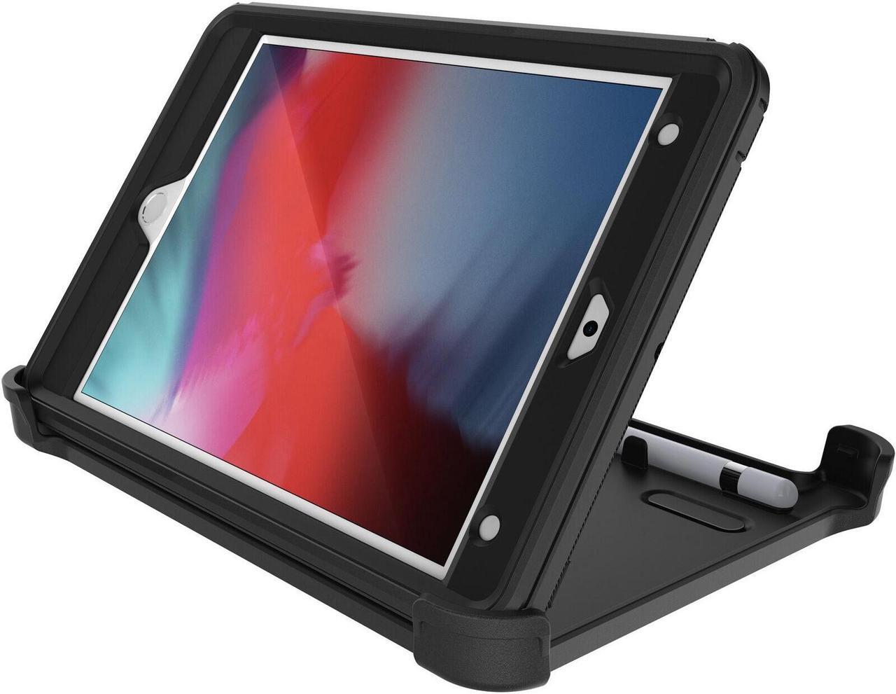 Alt view image 4 of 4 - OtterBox DEFENDER SERIES Case & Stand for iPad Mini 5th Generation - Black