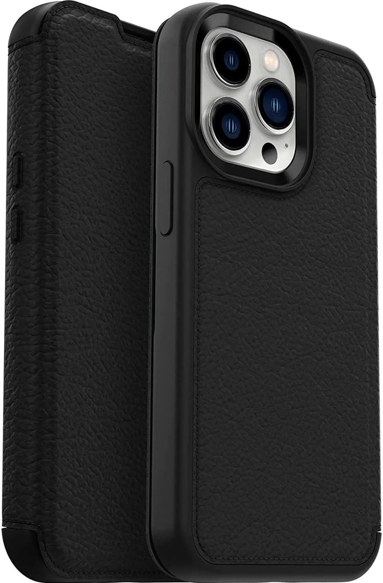 Main image of OtterBox STRADA SERIES Folio Case for Apple iPhone 13 Pro - Shadow (Black)