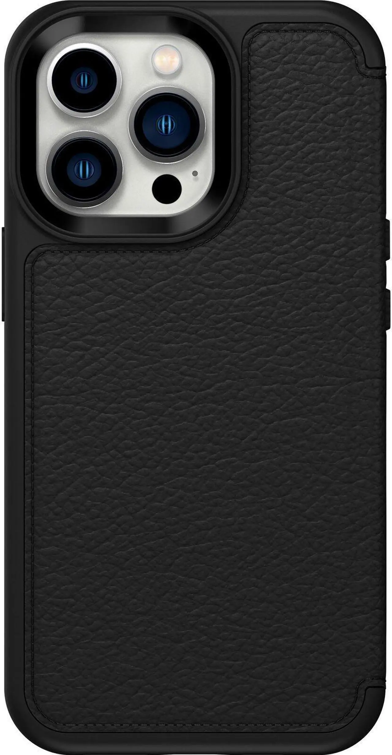 Alt view image 3 of 4 - OtterBox STRADA SERIES Folio Case for Apple iPhone 13 Pro - Shadow (Black)