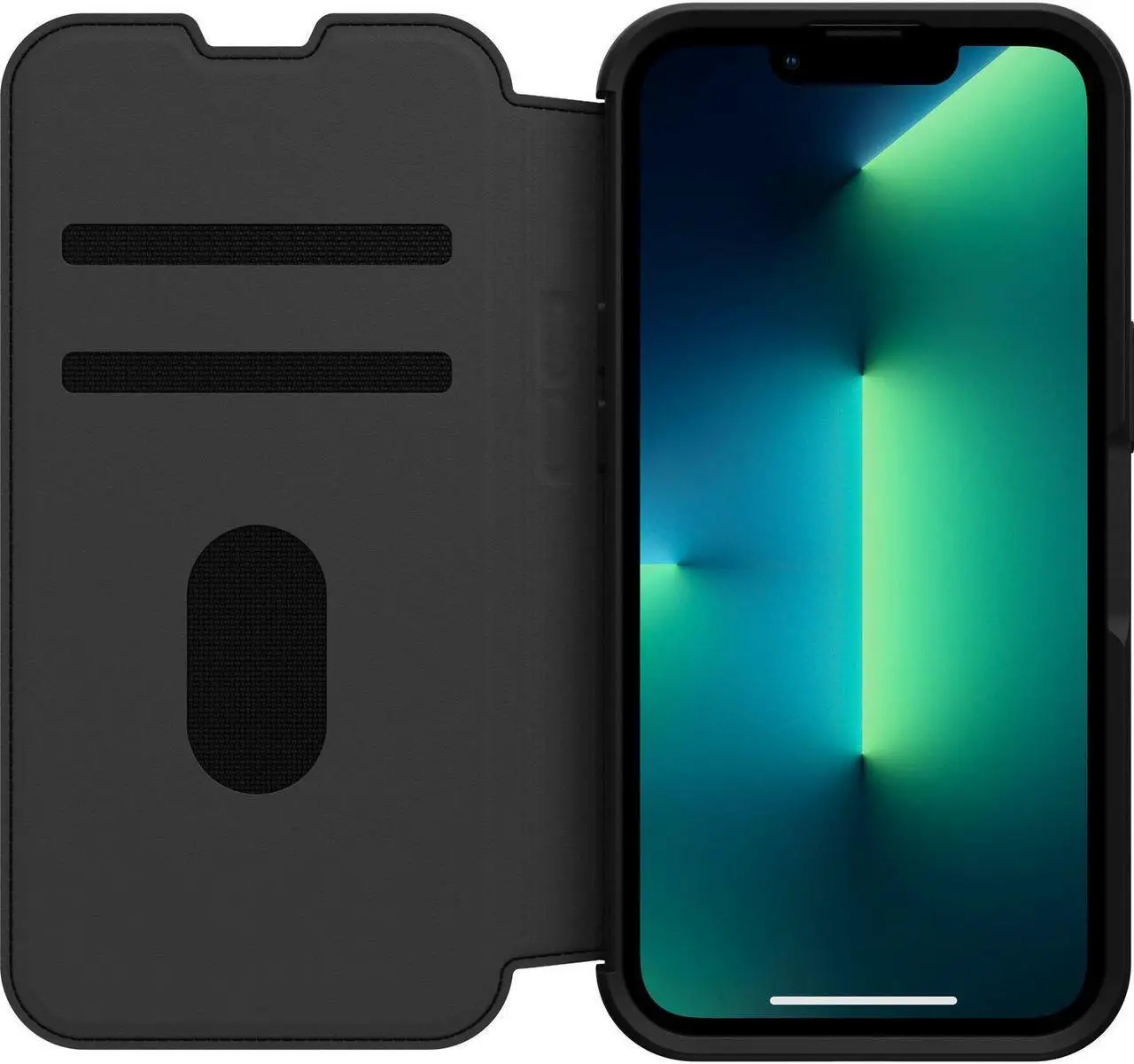 Alt view image 4 of 4 - OtterBox STRADA SERIES Folio Case for Apple iPhone 13 Pro - Shadow (Black)
