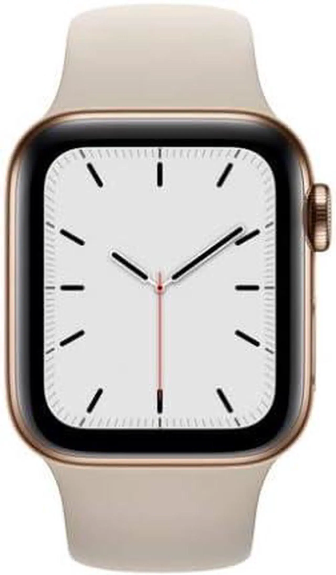 Alt view image 2 of 4 - Apple Watch Series 5 GPS+LTE w/ 40MM Gold Stainless Steel Case Stone Sport Band